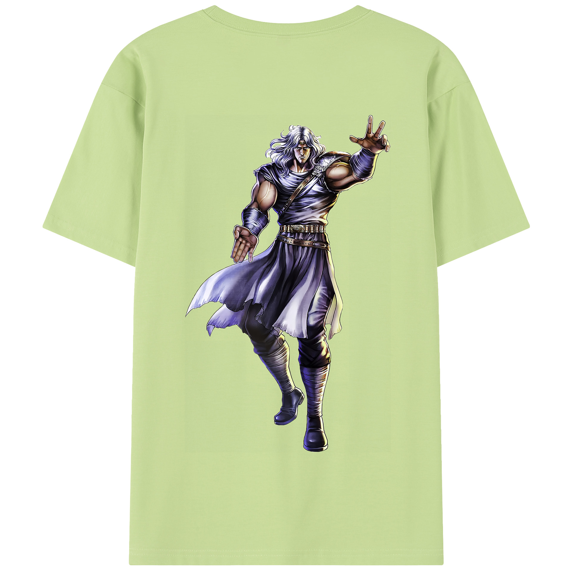 （画像用） 北斗の拳 Fist of the North Star 綿100％半袖Tシャツ（背面プリント）